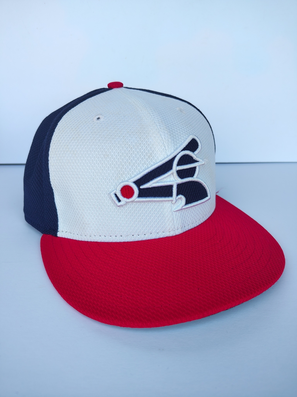 New Era 59FIFTY USA Baseball Diamond Era Fitted Hat 7 1/4 | White Navy Red